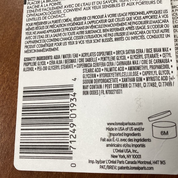 Loreal Paris Voluminous Original/Curved Mascara Bundle NEW - Picture 7 of 10